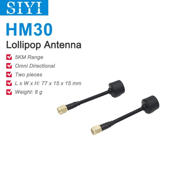 Hot Sales SIYI Lollipop Antenna for MK15 HM30 MK32 Air Unit RC FPV Racing Freestyle Drones DIY Parts